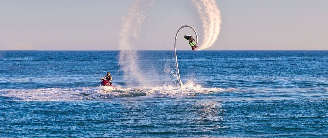 Fly board - one of the most fun activities of water sports Tenerife