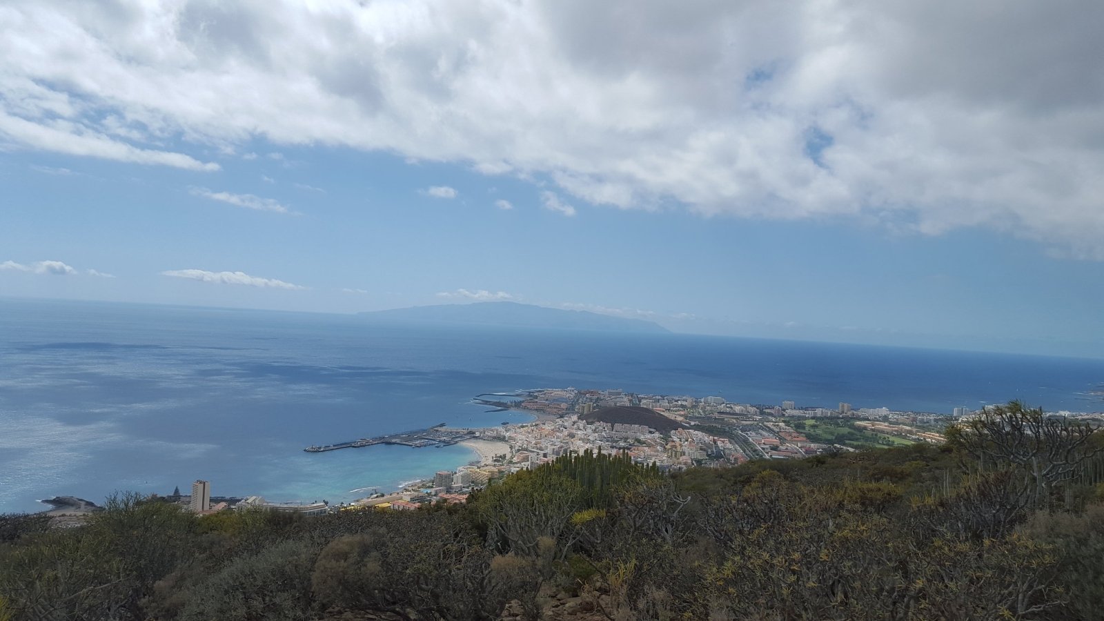 La Gomera island view from the Palm Mar cliff