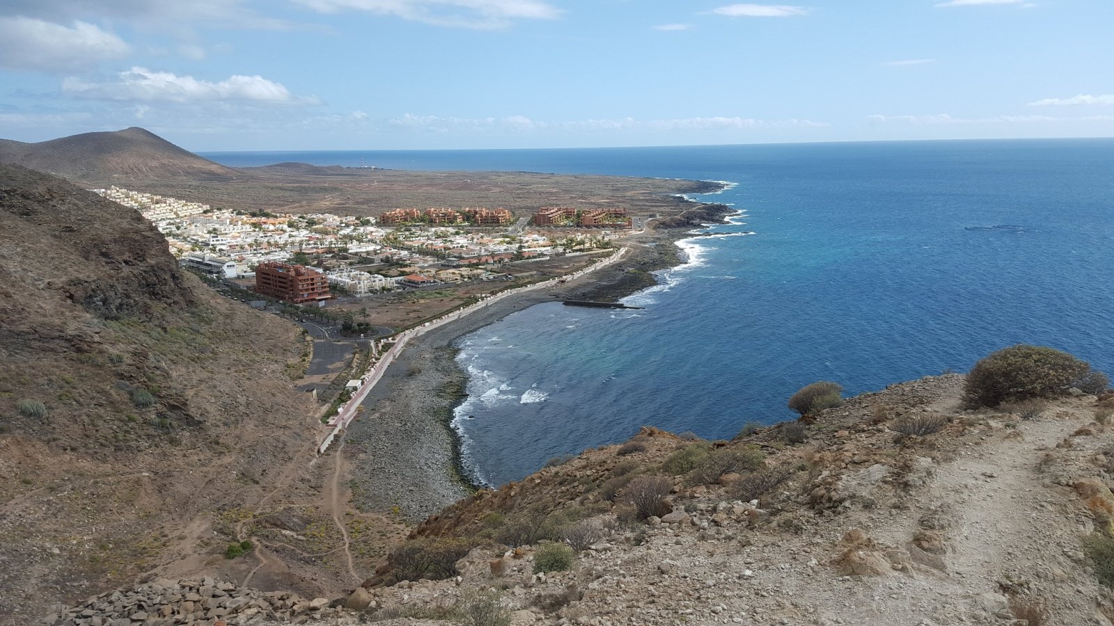 Los Cristianos view from Guaza Mount